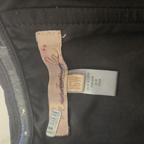 Anthropologie × Hutch Black Motif Bow Tie Strapless Ruffled Maxi Dress Size 16 - Picture 14 of 16